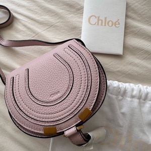Chloe Purple Nano Marcie Saddle Bag